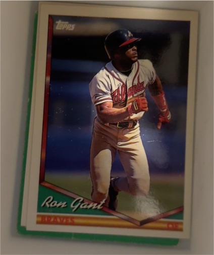1994 Topps #166 Ron Gant — front
