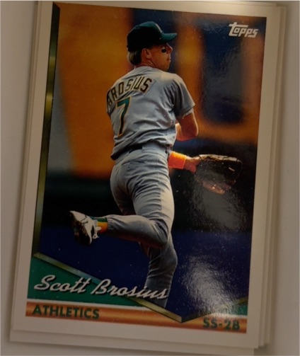 1994 Topps #74 Scott Brosius — front