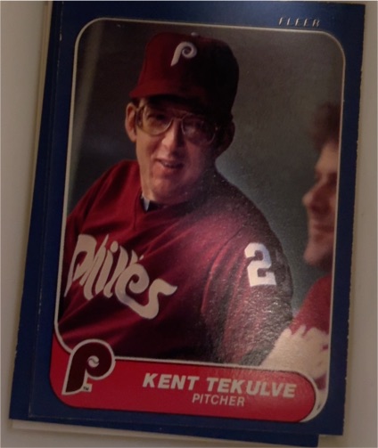 1986 Fleer #455 Kent Tekulve — front