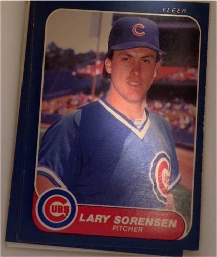 1986 Fleer #381 Lary Sorensen — front