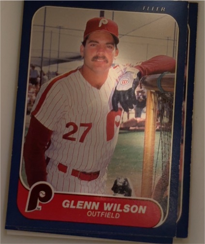 1986 Fleer #457 Glenn Wilson — front