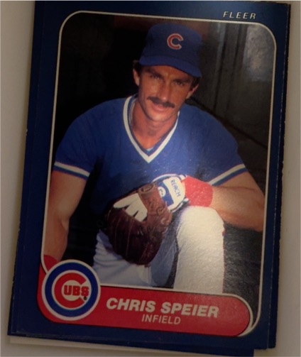 1986 Fleer #382 Chris Speier — front