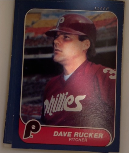 1986 Fleer #447 Dave Rucker — front