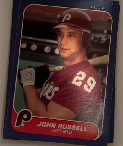 1986 Fleer #448 John Russell — front