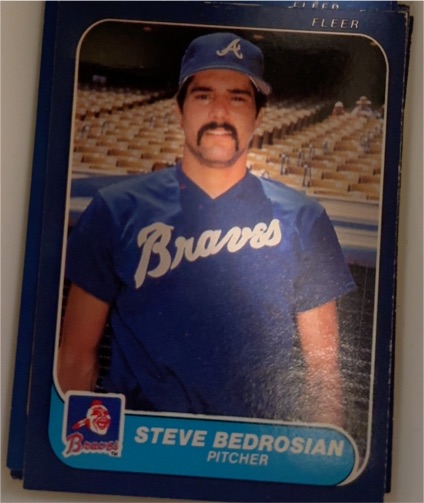 1986 Fleer #508 Steve Bedrosian — front