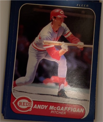 1986 Fleer #181 Andy McGaffigan — front