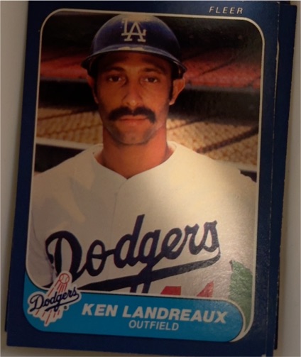 1986 Fleer #134 Ken Landreaux — front