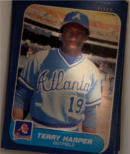 1986 Fleer #516 Terry Harper — front