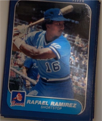 1986 Fleer #526 Rafael Ramirez — front