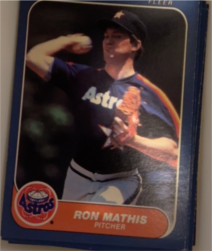 1986 Fleer #305 Ron Mathis — front
