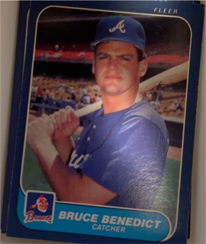 1986 Fleer #509 Bruce Benedict — front