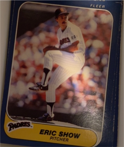 1986 Fleer #334 Eric Show — front