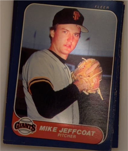 1986 Fleer #? Mike Jeffcoat — front