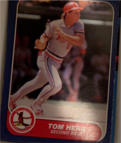 1986 Fleer #37 Tom Herr — front