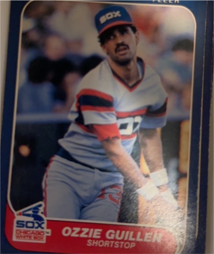 1986 Fleer #216 Ozzie Guillen — front