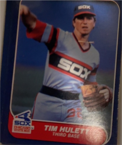 1986 Fleer #208 Tim Hulett — front