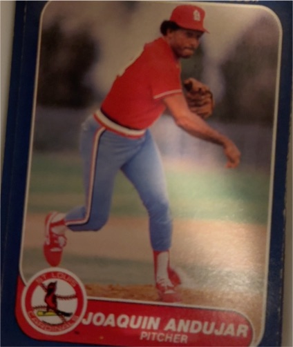 1986 Fleer #26 Joaquin Andujar — front