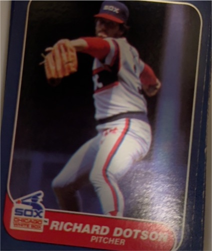 1986 Donruss #297 Richard Dotson — front