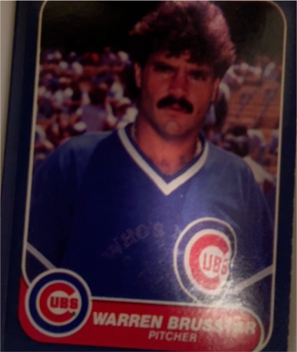 1986 Fleer #362 Warren Brusstar — front