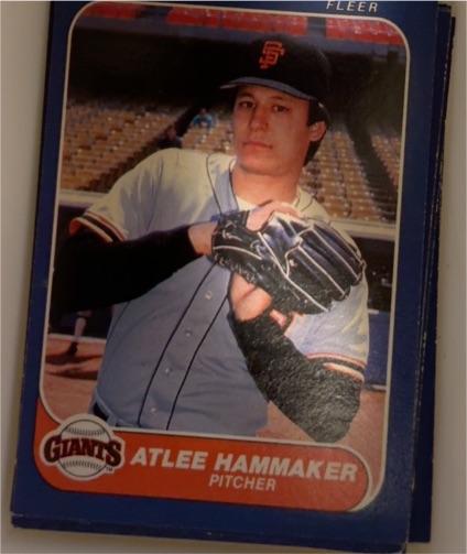 1986 Fleer #549 Atlee Hammaker — front