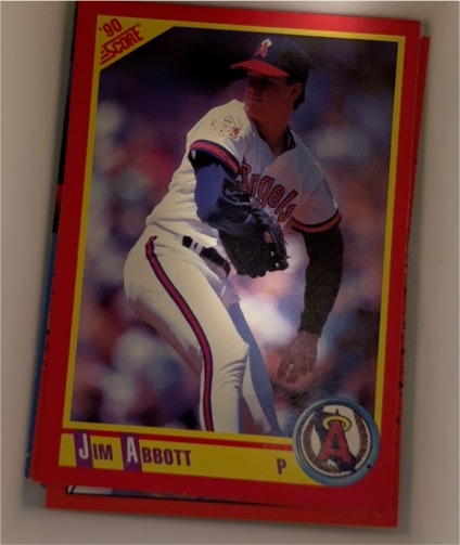 1990 Score #330 Jim Abbott — front
