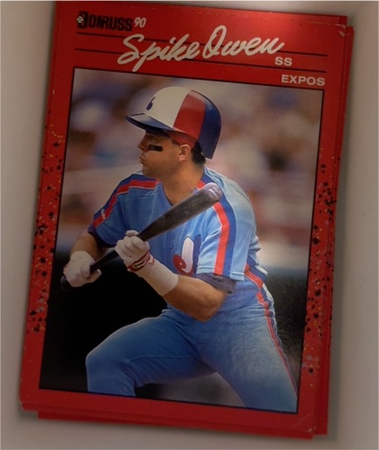 1990 Donruss #102 Spike Owen Montreal Expos — front
