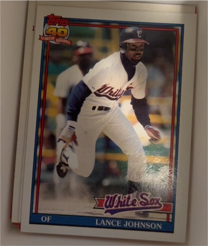 1991 Topps #243 Lance Johnson — front