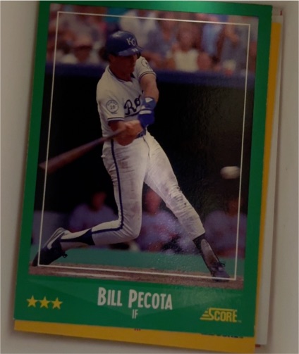 1988 Score #377 Bill Pecota — front