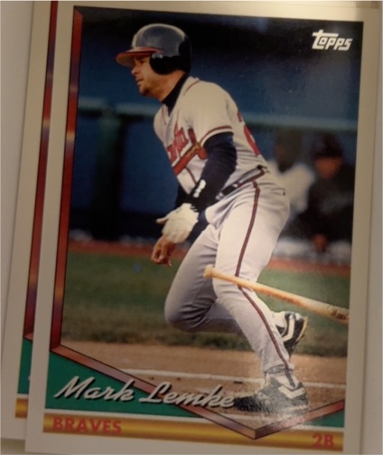 1994 Topps #23 Mark Lemke — front