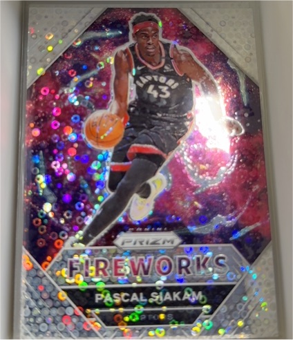 2020-21 Panini Prizm Fireworks #21 Pascal Siakam — front