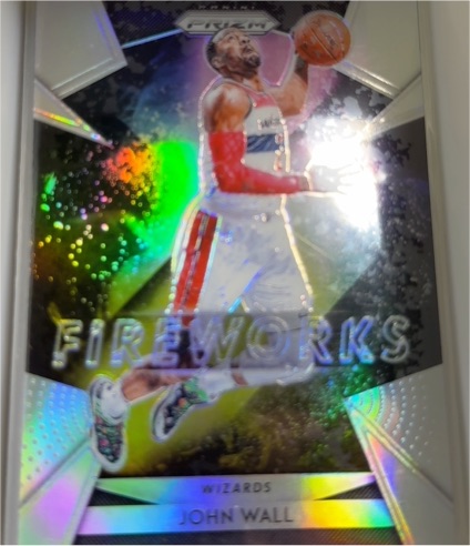 2018-19 Panini Prizm Fireworks Hyper Prizm #6 John Wall — front