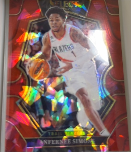 2022-23 Panini Select Orange Flash #20 Anfernee Simons — front