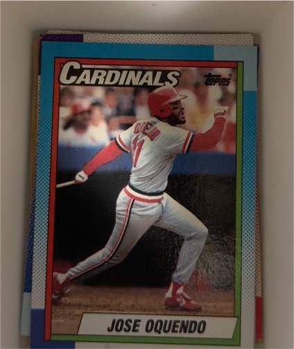 1990 Topps #645 Jose Oquendo — front