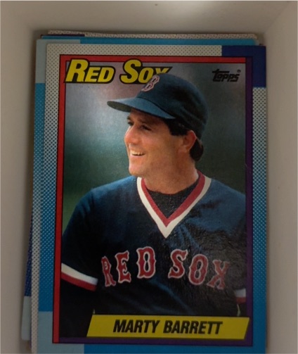 1990 Topps #355 Marty Barrett — front