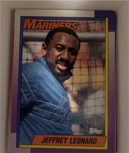 1990 Topps #455 Jeffrey Leonard — front