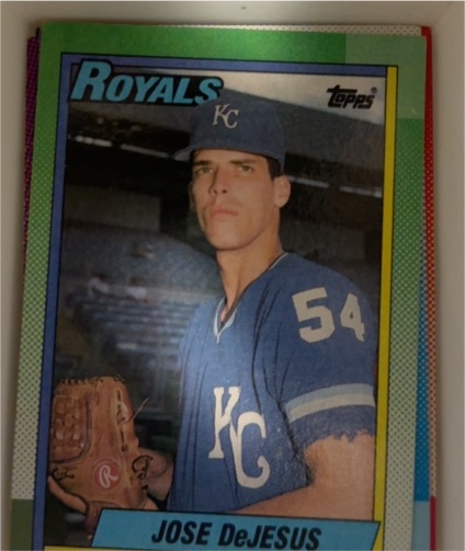 1990 Topps #596 Jose DeJesus — front