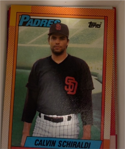 1990 Topps #693 Calvin Schiraldi — front