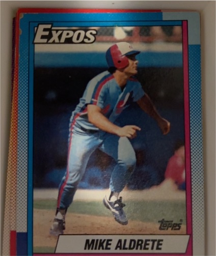 1990 Topps #589 Mike Aldrete — front