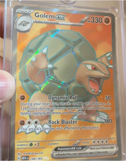 2023 Pokémon Scarlet & Violet 151 #189 Golem ex — front