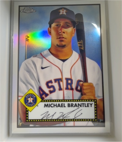 2021 Topps Chrome Platinum Anniversary #423 Michael Brantley — front