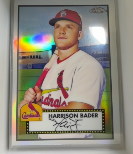2021 Topps Chrome Platinum Anniversary #278 Harrison Bader — front
