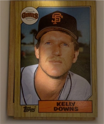 1987 Topps #438 Kelly Downs — front