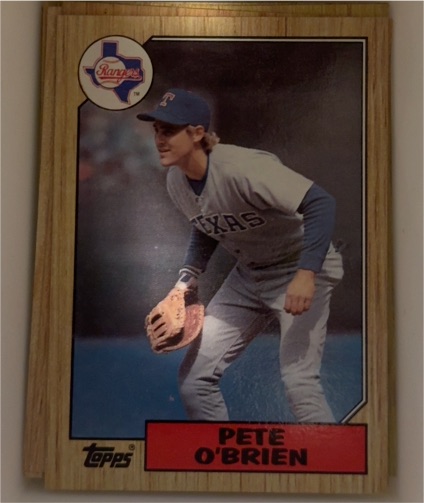 1987 Topps #17 Pete O'Brien — front