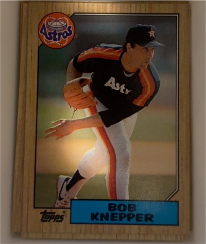 1987 Topps #722 Bob Knepper Houston Astros — front