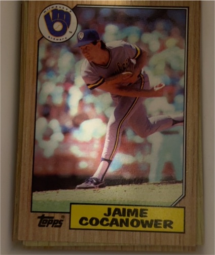 1987 Topps #423 Jaime Cocanower — front
