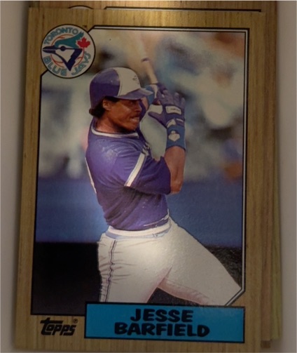 1987 Topps #655 Jesse Barfield — front