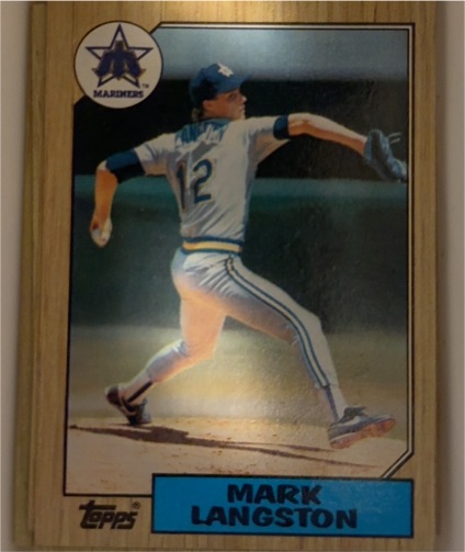 1987 Topps #215 Mark Langston — front