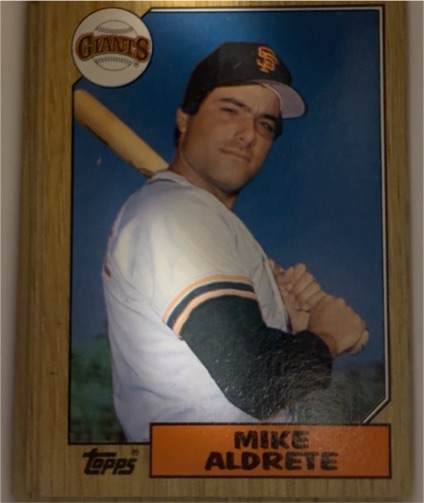 1987 Topps #71 Mike Aldrete — front