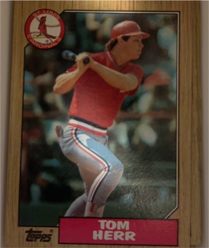 1987 Topps #721 Tom Herr — front