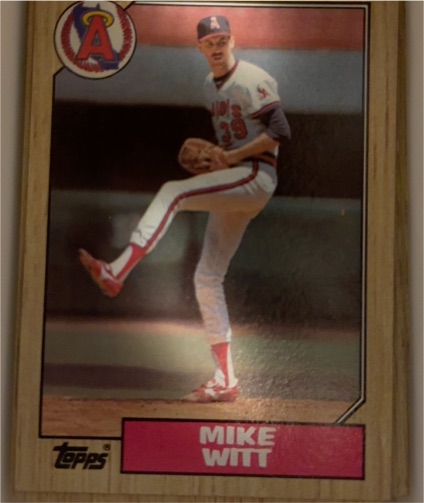 1987 Topps #760 Mike Witt — front